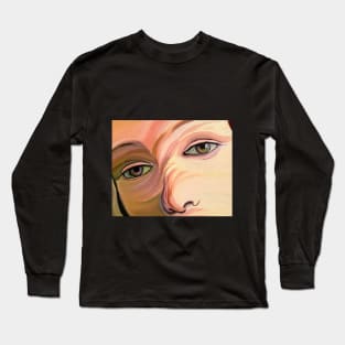 The look of venus Scarf Long Sleeve T-Shirt